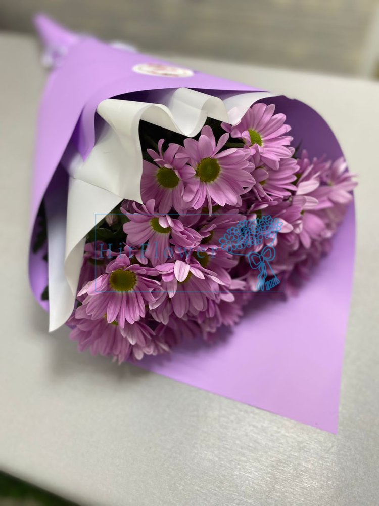 Букет цветов Нежные хризантемы Букет цветов из: Хризантемы