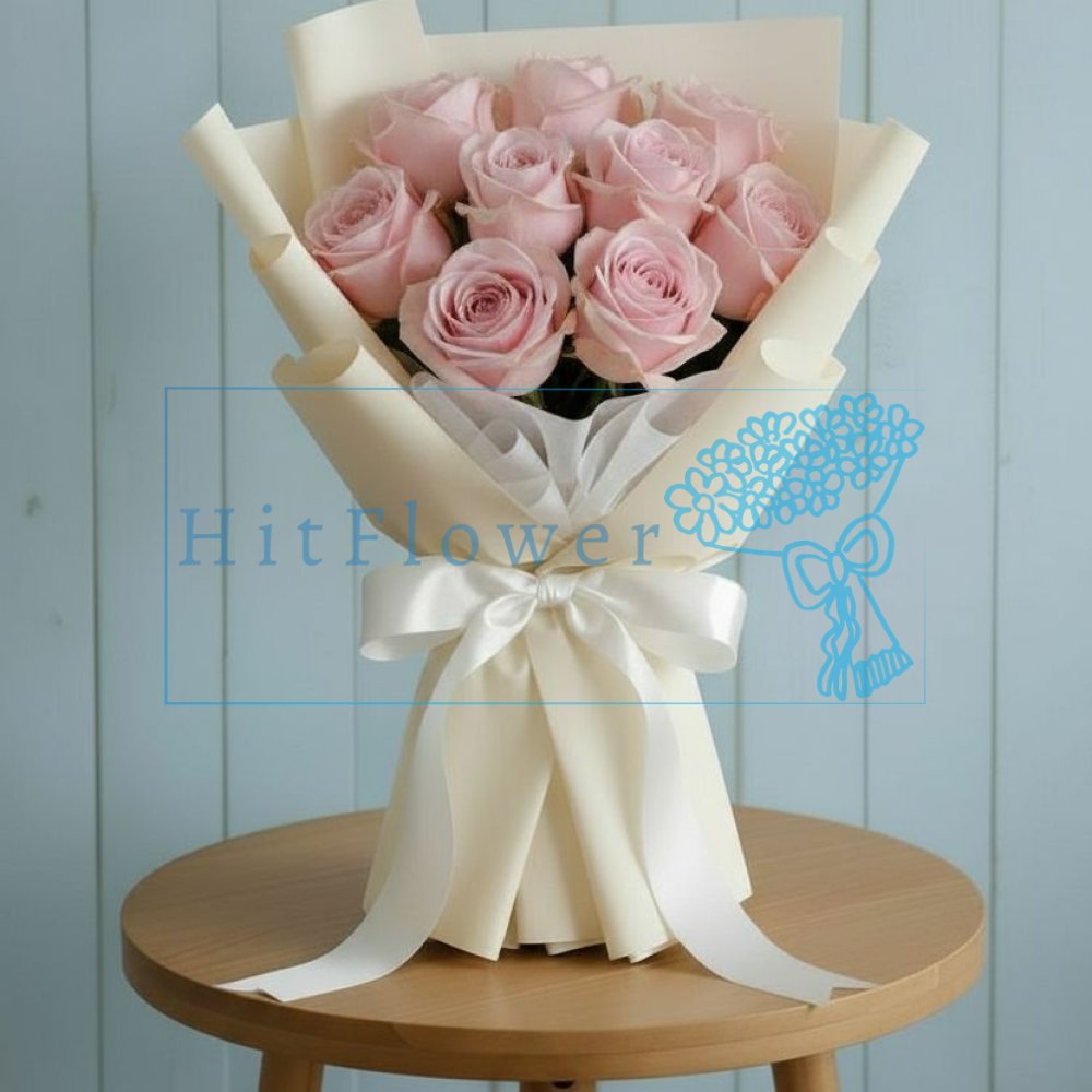 Букет цветов Ванильное облако Букет цветов из: Розы